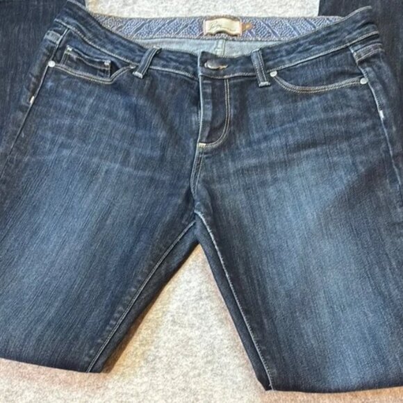 PAIGE Premium Denim Blue Heights Super Peg Jeans – Size 31 Waist| Dark Wash 👖 - Picture 2 of 4